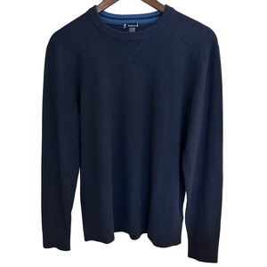Smartwool Men's Crew Neck Merino Wool Blend Sweater Dark Navy Size Med Pullover